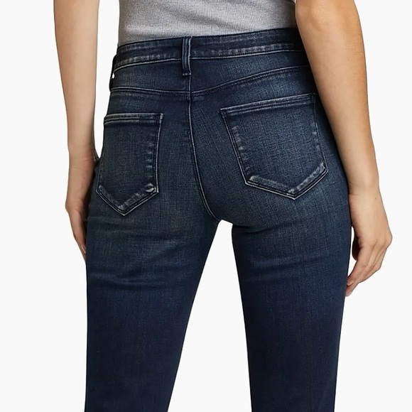 L’Agence The Sneeki Flare Legs Low Rise Hanson blue jeans size 27 NWT - Picture 5 of 16